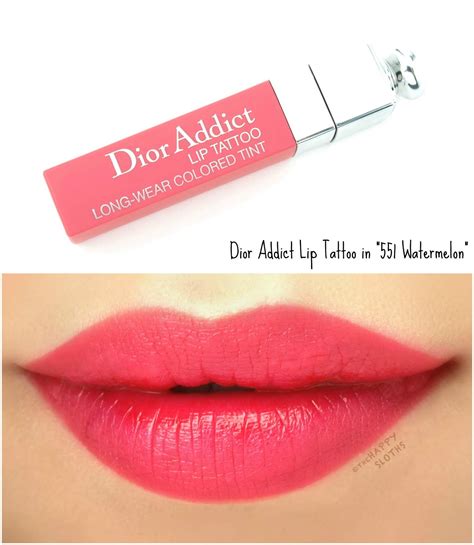 dior lip tattoo watermelon review|Dior glow lip balm.